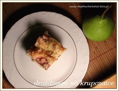 Ciasto drożdżowe na krupczatce